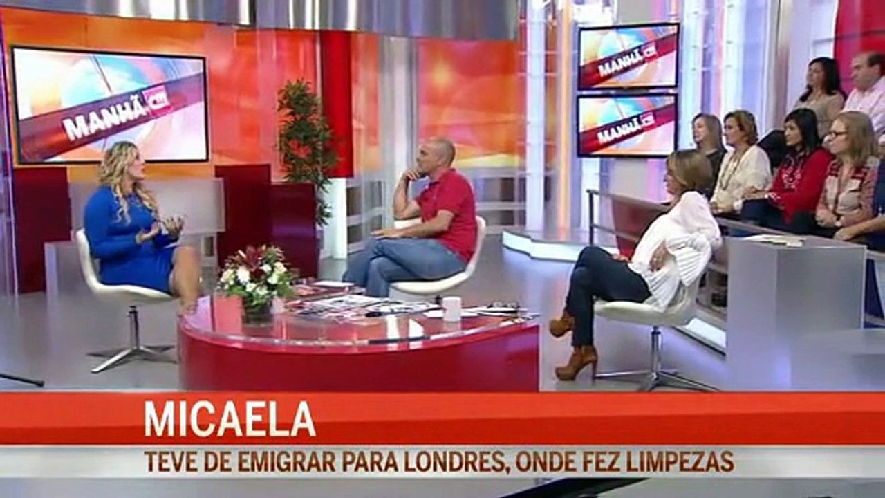 Micaela na manha da cmtv com entrevista e o tema - seduccion