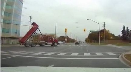 What Was This Dump Truck Driver Thinking?