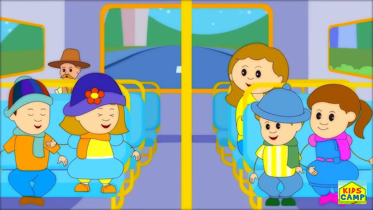 The Wheels on the Bus - Nursery Rhymes Cartoon Farsi