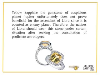 Yellow sapphire Gemstone For Libra