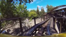 Grizzly Roller Coaster Worst Wooden Coaster in the World? Front Seat POV