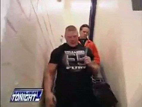 Brock Lesnar meets mr kennedy and cm punk backstage as jobbers