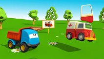 Kid's 3D Construction Cartoons for Children 17 - Leo & the Ambulance (xây dng xe cu thng
