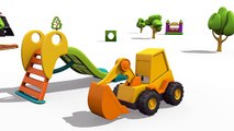 Kid's 3d Construction Cartoons - SURPRISE EGG Unboxing! CEMENT MIXER Hide & Seek with Excavator Max!