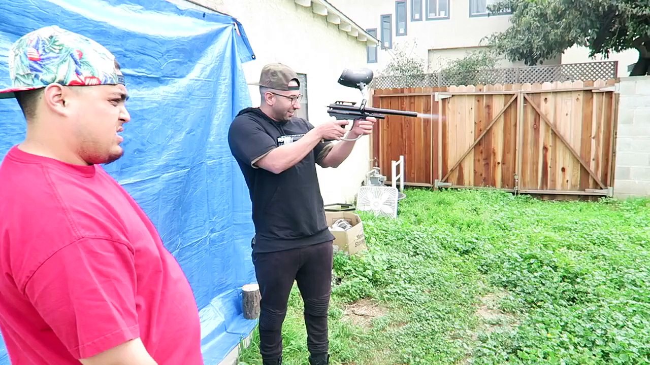 PAINTBALL SHOWDOWN REVENGE PRANK!