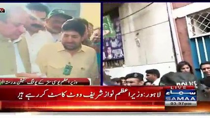 Prime Minister casting his vote during local body election