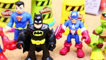 Batman and Ninja Turtles Review Play Doh Diggin Rigs Road Construction Playset