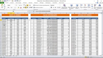 Excel - Tableau de Bord avec Barre de Défilement et Bouton Option (Module 1)