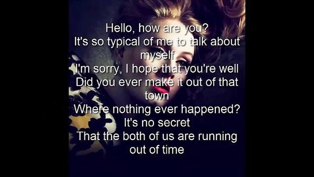 adele hello - (LYRICIS - parole) New album