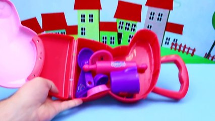 Cooking PEPPA PIG Baking Carry Case ❤ How To Make Sprinkle Candy Pretzels With Play Doh