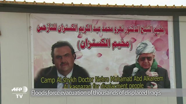 Thousands of displaced Iraqis evacuated due to severe floods