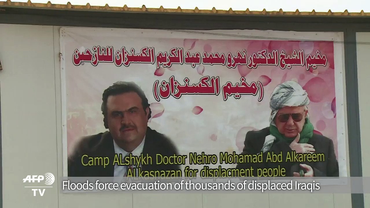 Thousands of displaced Iraqis evacuated due to severe floods