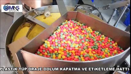 PLASTİK TÜP DRAJE DOLUM VE KAPATMA ETİKETLEME HATTI