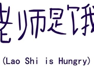 Chinese 102 Final: Lao Shi is Hungry