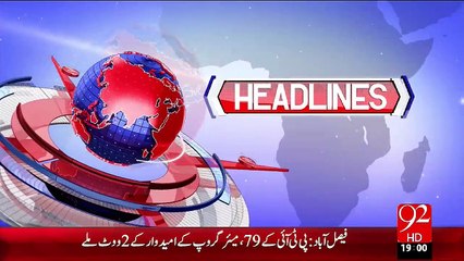 Headlines - 07:00 PM – 31 Oct 15 - 92 News HD