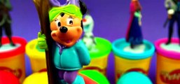 Play-Doh Surprise Eggs Disney Frozen Anna Elsa Olaf Hans Kristoff Minnie Mouse Spongebob FluffyJet [