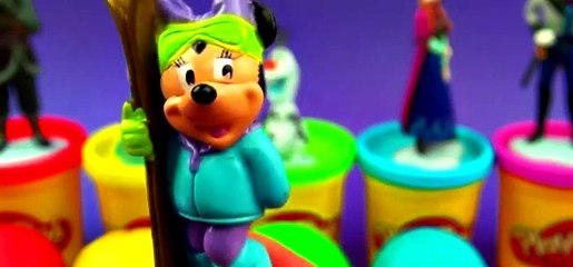Play-Doh Surprise Eggs Disney Frozen Anna Elsa Olaf Hans Kristoff Minnie Mouse Spongebob FluffyJet [Full Episode]