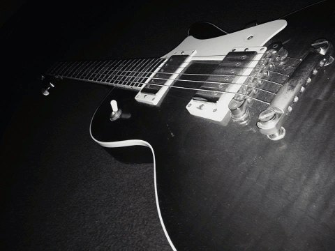 Blues shuffle backing track in A