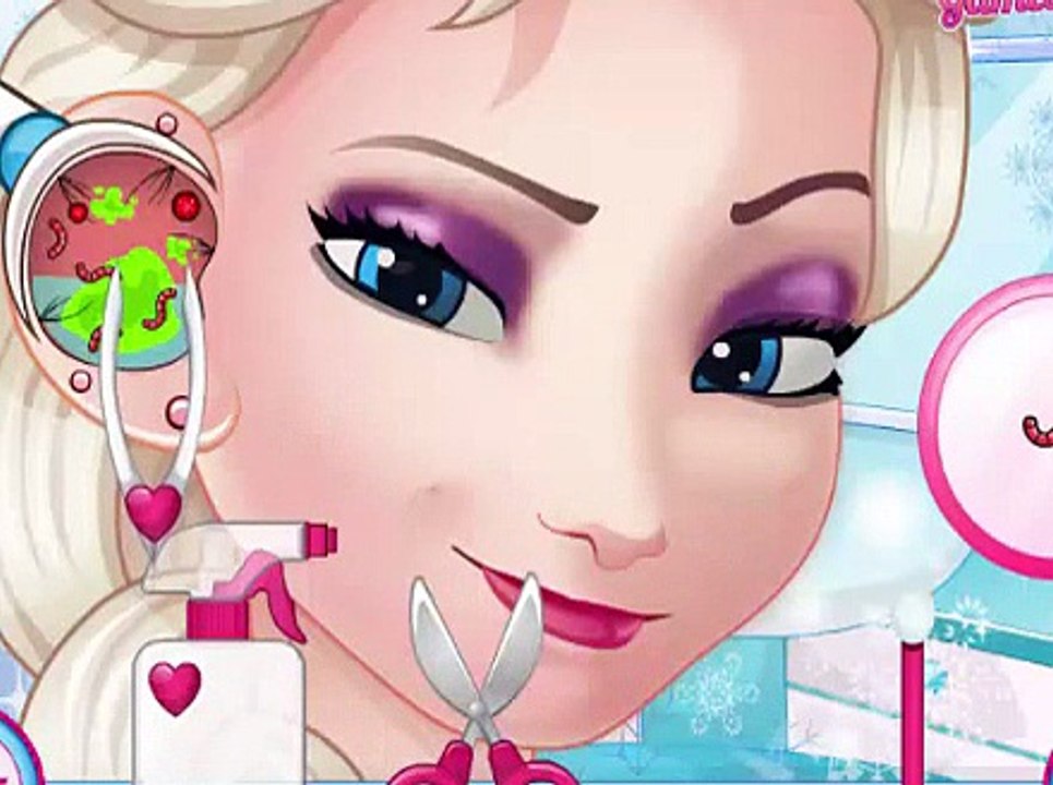 Disney Frozen Games - Elsa Ear Doctor - Disney Game Movie [Full Episode]