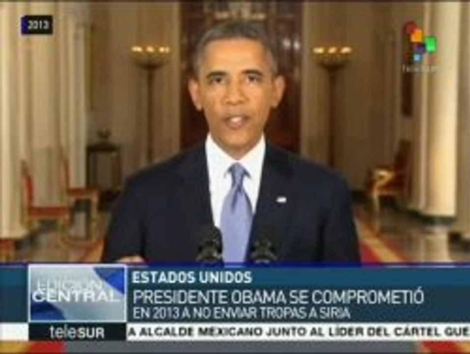 Obama se comprometió en 2013 a no enviar tropas a Siria