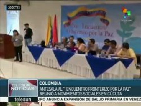 Movimientos sociales de Colombia y Venezuela se reúnen en Cúcuta
