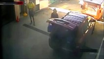 Caught on CCTV: Woman Narrowly Misses Being Hit by 20 Tonne Truck