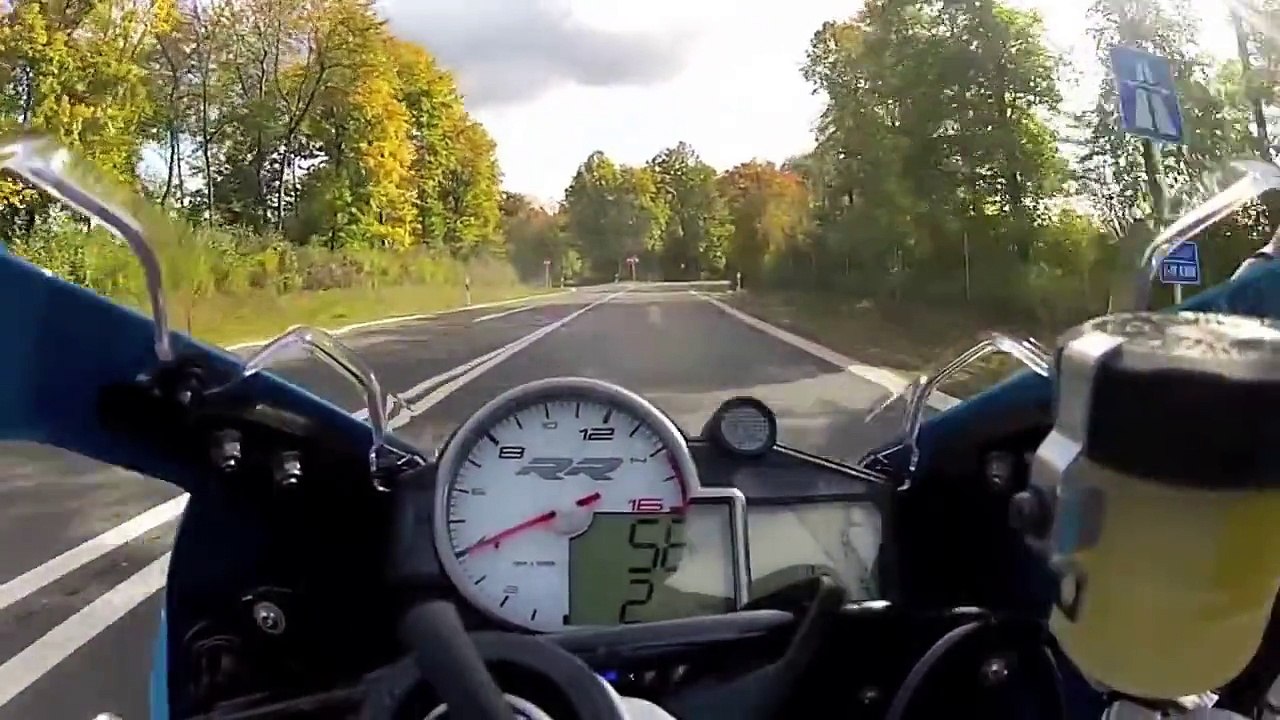 BMW S1000RR on the Autobahn