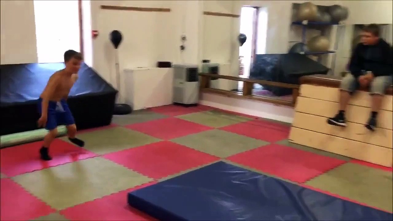 Young Boy Does Tricks