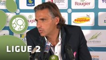 Conférence de presse Chamois Niortais - AC Ajaccio (3-1) : Régis BROUARD (CNFC) - Olivier PANTALONI (ACA) - 2015/2016
