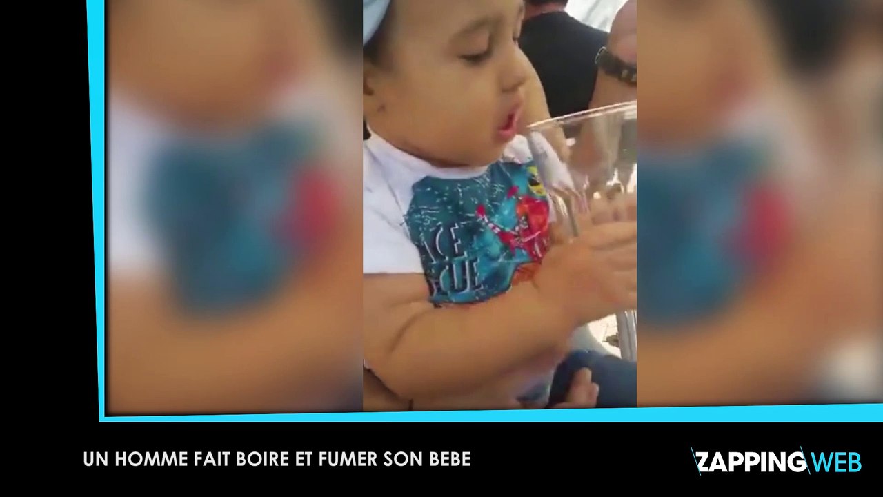 Deux Hommes Font Boire Et Fumer Un Bebe Les Images Chocs Video Dailymotion