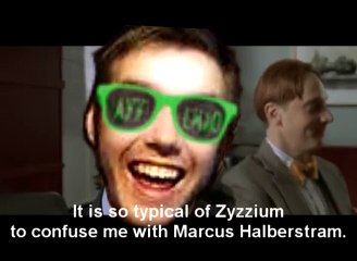 Psycho IRC meme-card scene