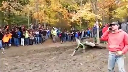 Dirt Bike Crash Near Miss  Can You Hear Me Now