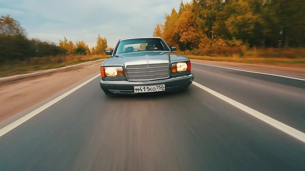 Mercedes Benz. SE class V8 5.0 w126 / Drift / Burnout
