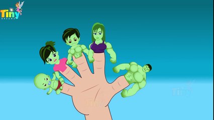 Hulk Finger Family | Nursery Rhymes for Kids | HD