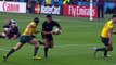Slo Mo view of first-half tackles, passes and tries