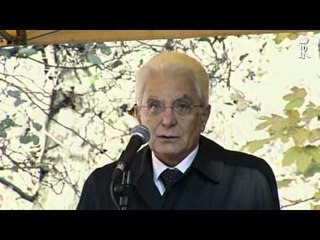 Forno di Coazze (TO) - Intervento del Presidente Mattarella (31.10.15)
