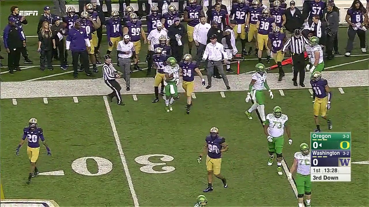 2015 Oregon vs Washington Playcut