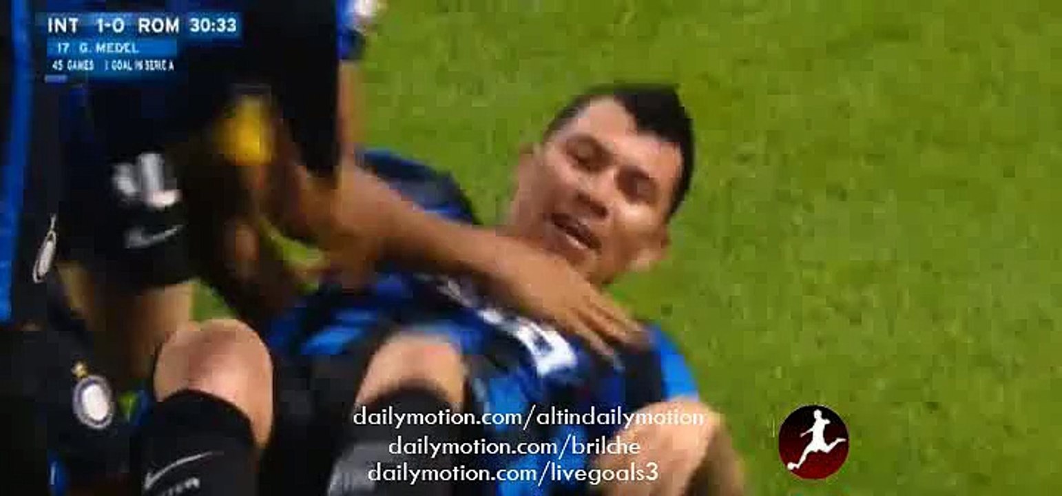 Gary Medel Amazing Goal - Inter 1-0 AS Roma - Serie A - 31.10.2015