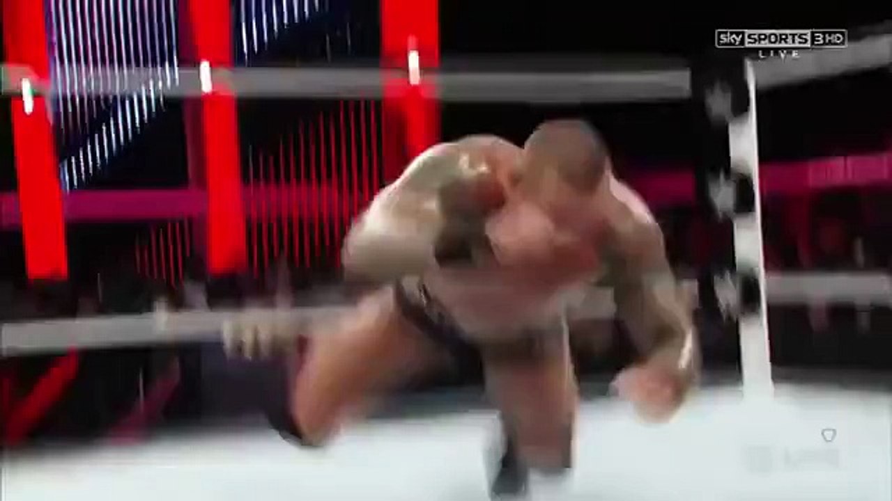 Dolph Ziggler superkick to Randy Orton