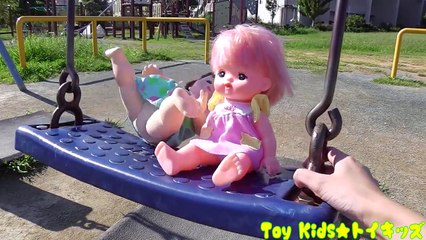 ぽぽちゃん おもちゃアニメ 公園で遊ぶよ❤メルちゃん Toy Kids トイ