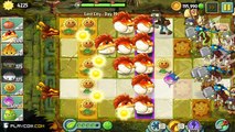 Plants vs. Zombies 2 - Lost City Temple Of Bloom Level 20 Challenge! (PVZ 2)