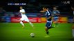 Angel Di Maria nutmegs Uruguay player while dribbling at full speed