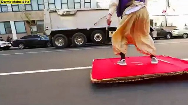 Aladdin et son tapis volant débarque à New York