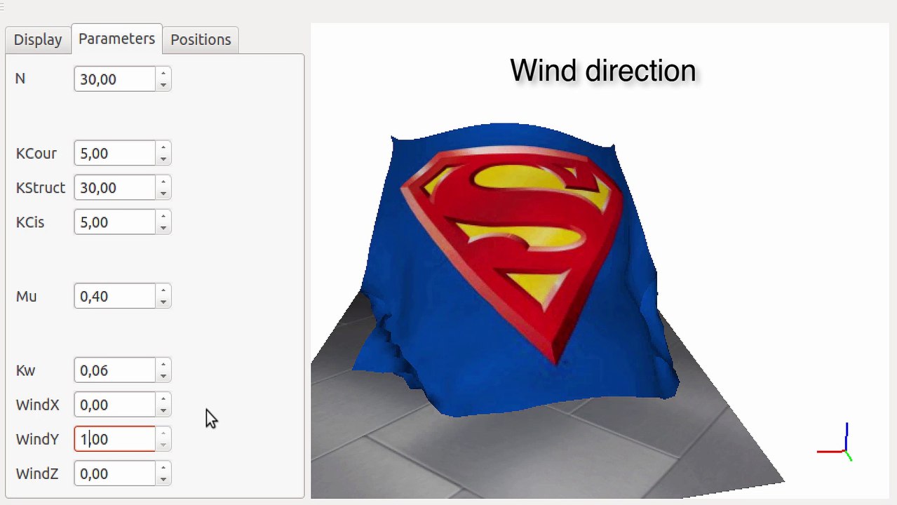 Cloth simulation project