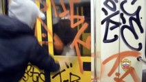 Vandals in the subway (epic fail 2015)