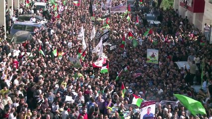 Entierran a palestinos muertos a manos de Israel