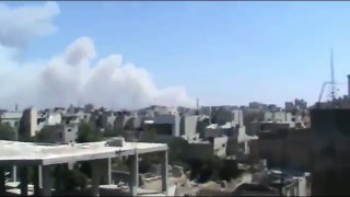 RAW VIDEO MASSIVE EXPLOSION IN SYRIA