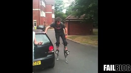 FAIL Blog- Running On Stilts FAIL