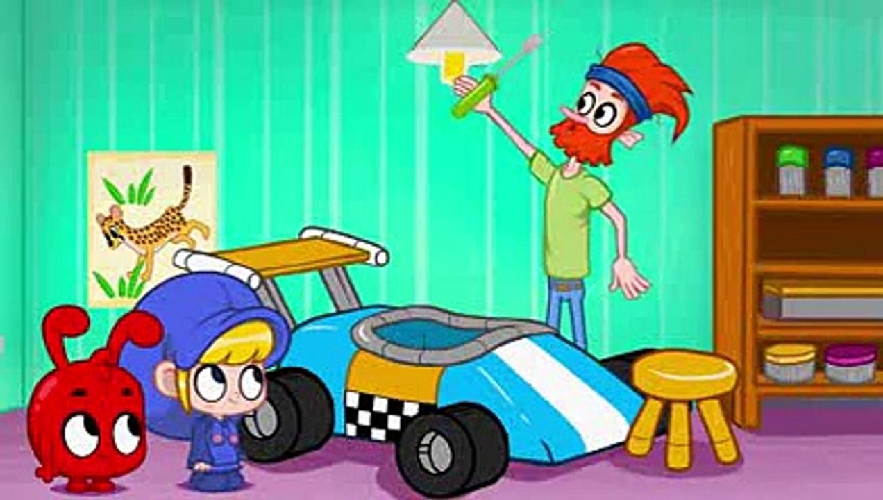 My Red Digger --  Diggers for Children by My Magic Pet Morphle Kids Show_14