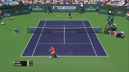 2015 BNP Paribas Open Semi-Final Highlights - Djokovic v Murray & Raonic v Federer_7